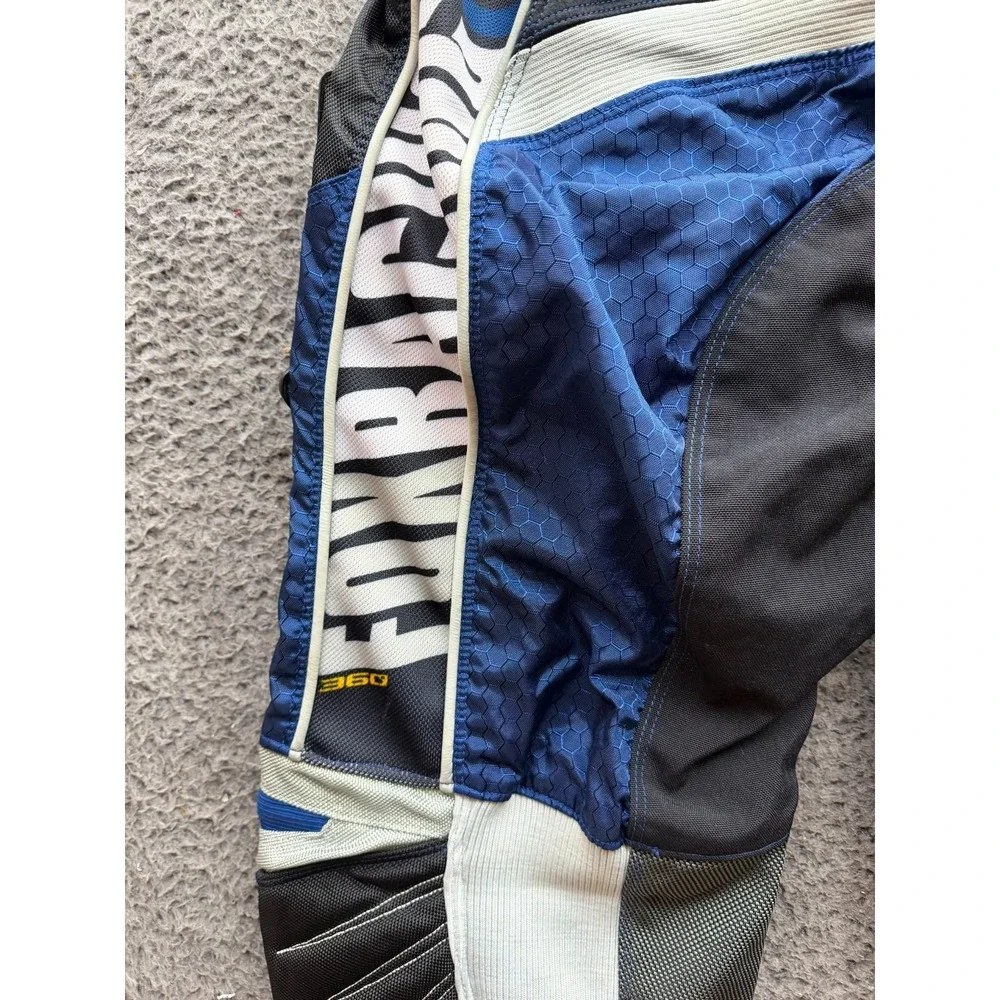 Vintage Y2k Fox Racing 360 Performance Motocross Pants Blue Black Mens Size 38